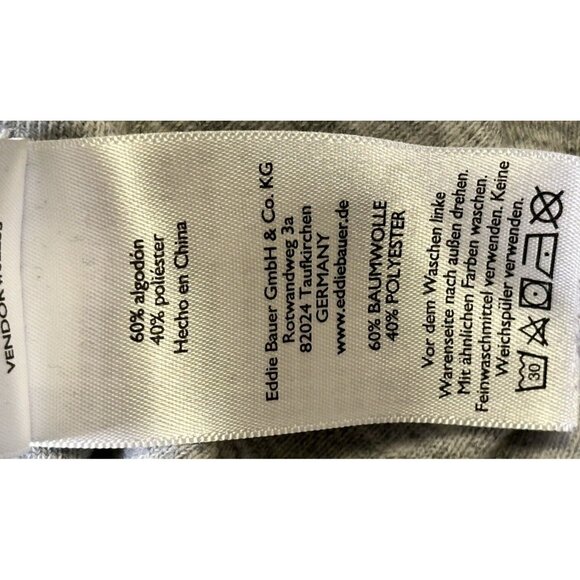 Eddie Bauer Womens Jacket Lightweight Full Zip Aztec Hooded Pockets Gray XL - Picture 15 of 16